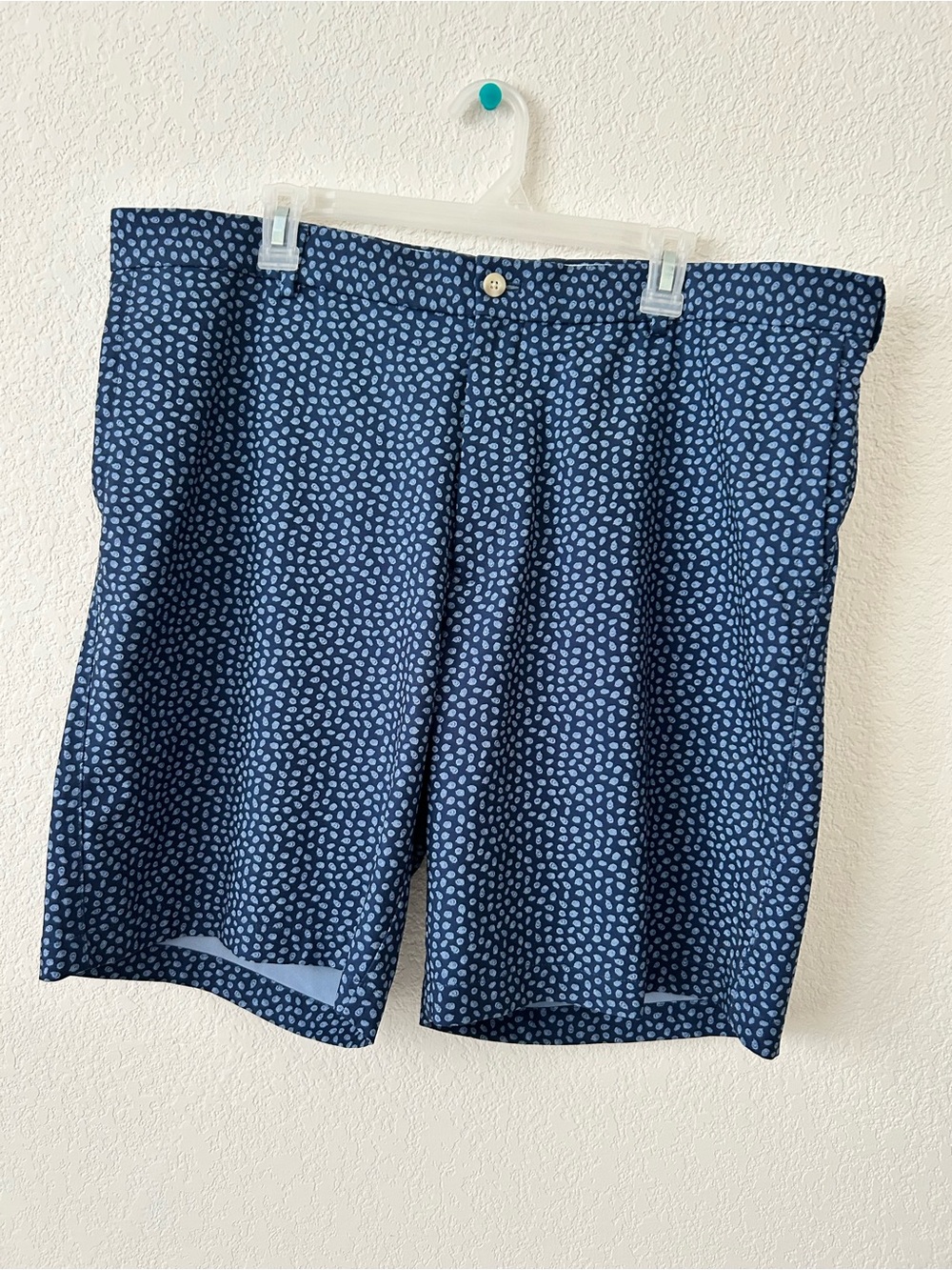 Peter millar paisley Navy Blue Printed Men's Shorts sz 40